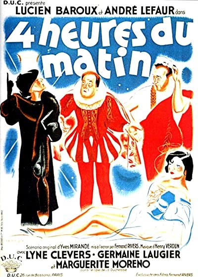 Quatre Heures Du Matin (1938) afişi Quatre Heures Du Matin (1938) afişi