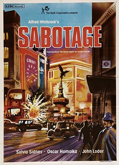Sabotaj (1936) afişi Sabotaj (1936) afişi