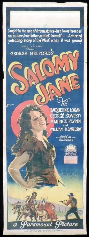 Salomy Jane (1923) afişi Salomy Jane (1923) afişi