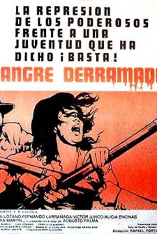 Sangre Derramada (1975) afişi