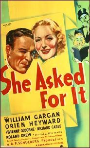 She Asked For ıt (1937) afişi She Asked For ıt (1937) afişi