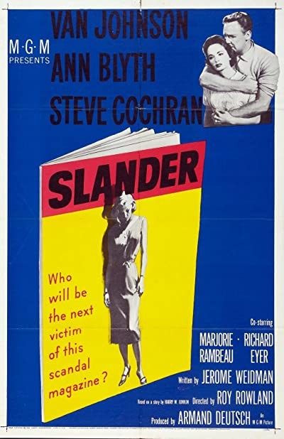 Slander (1957) afişi Slander (1957) afişi