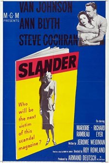 Slander (1957) afişi