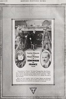 Somewhere In France (1916) afişi