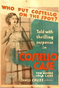 The Costello Case (1930) afişi