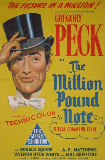 The Million Pound Note (1954) afişi The Million Pound Note (1954) afişi