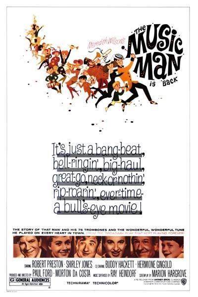 The Music Man (1962) afişi The Music Man (1962) afişi