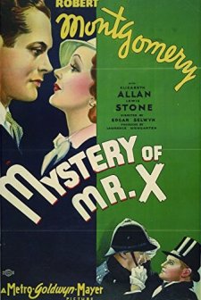 The Mystery Of Mr. X (1934) afişi