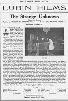 The Strange Unknown (1915) afişi