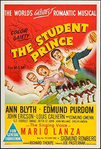 The Student Prince (1954) afişi The Student Prince (1954) afişi