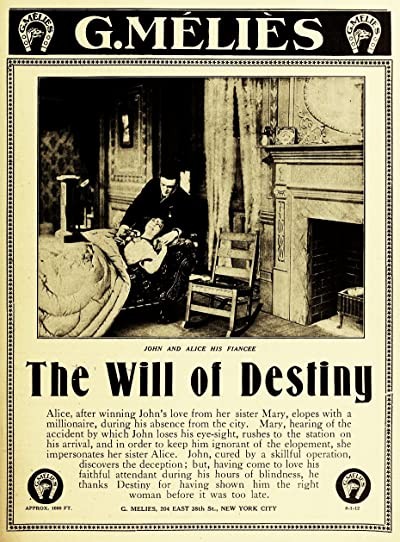 The Will Of Destiny (1912) afişi The Will Of Destiny (1912) afişi