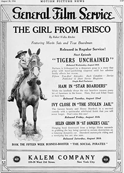 Tigers Unchained (1916) afişi Tigers Unchained (1916) afişi