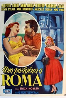 Una Parigina A Roma (1954) afişi