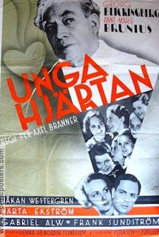 Unga Hjärtan (1934) afişi