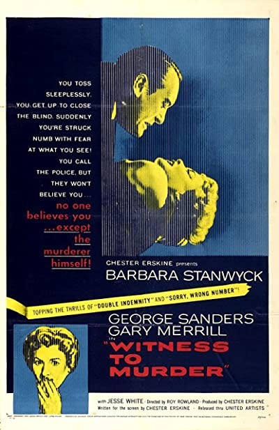 Witness To Murder (1954) afişi Witness To Murder (1954) afişi