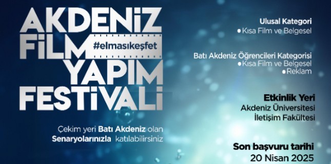 Akdeniz Film Yapım Festivali İçin Başvurular Devam Ediyor!