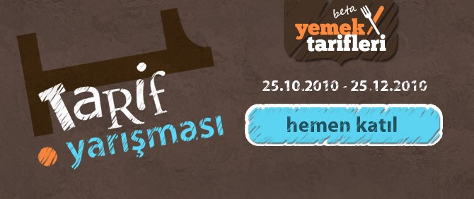 1. Tarif Yarışması Başladı! 1. Tarif Yarışması Başladı!