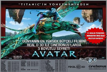 Avatar Bu Gece Cinebonus'lar da...