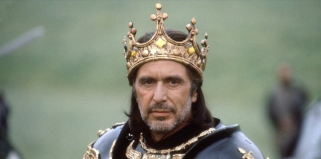 Al Pacino Shakespeare Uyarlaması 'King Lear'ın Başrolünde Yer Alacak