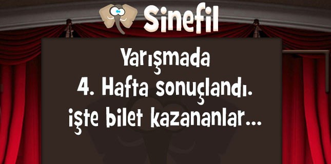 Sinefil Yarışmasının 4. Hafta Kazananları Belli Oldu