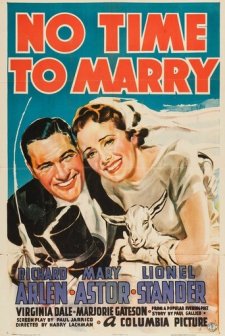No Time To Marry (1938) afişi