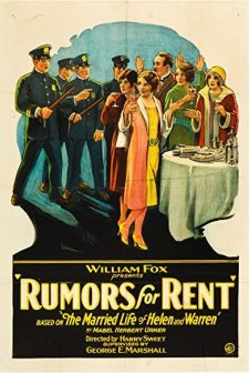 Rumors For Rent (1927) afişi