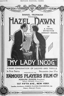 My Lady Incog. (1916) afişi