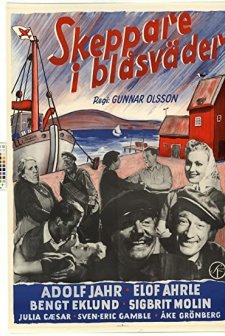 Skeppare I Blåsväder (1951) afişi