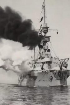 Battleship 'odin' With All Her Guns in Action (1900) afişi