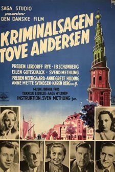Kriminalsagen Tove Andersen (1953) afişi