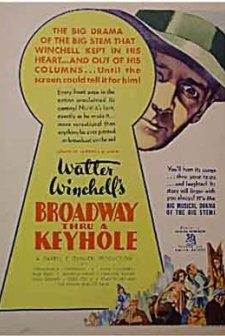 Broadway Through A Keyhole (1933) afişi