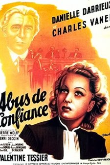 Abus de confiance (1937) afişi
