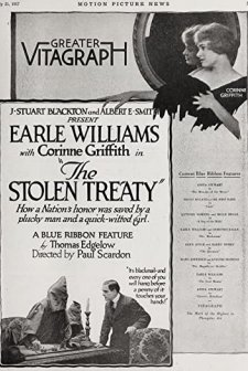 The Stolen Treaty (1917) afişi