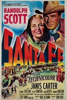 Santa Fe (1951) afişi