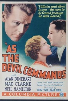 As the Devil Commands (1932) afişi