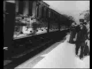 Bir Trenin Gara Girişi fotoğrafı