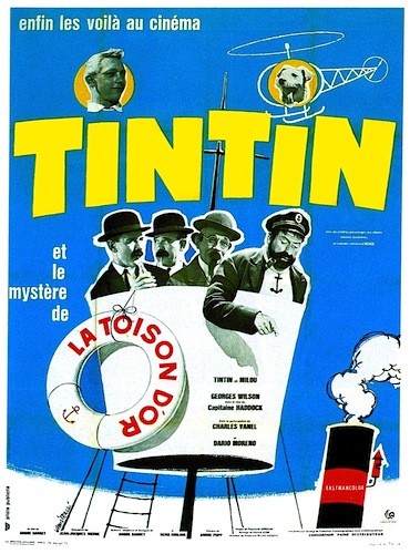 Tenten Ve Altın Post (1961) afişi