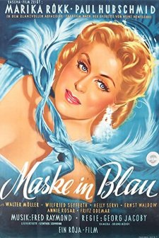 Mask In Blue (1953) afişi
